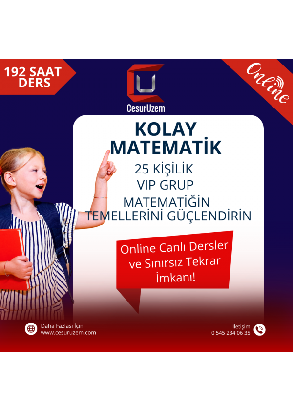 Kolay Matematik 25 Kişilik Grup